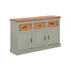 Balcão De Madeira 3 Portas E 3 Gavetas | Coleção England Verd